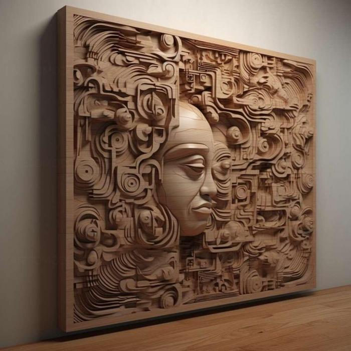 نموذج ثلاثي الأبعاد لآلة CNC 3D Art 